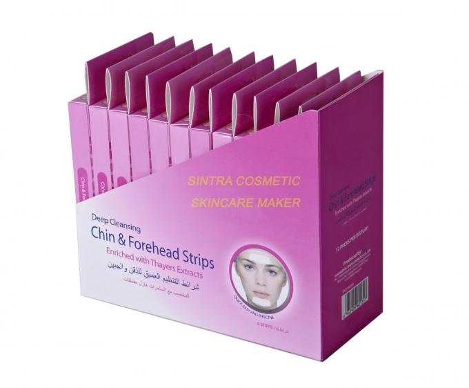 White Instant Hair Removal Waxing Strips , Deep Cleaning Chin Forehead Strips STF8030 1