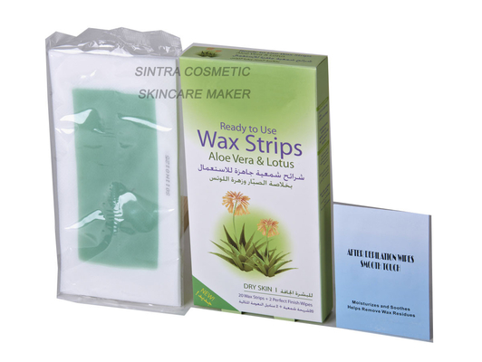 Instant Wax Strips Hair Removal At Home Aloe Vera Lotus Extracts STF8127