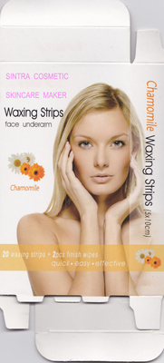 Fast Hair Remover Facial Wax Strips Depilatory Chamomile Extract STF1104