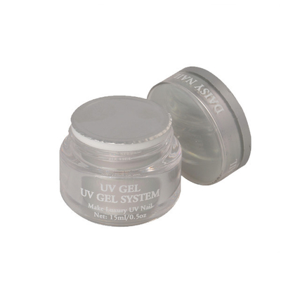 العرف اللون الكامل مسمار الطلاء الفن الأشعة فوق البنفسجية هلام 15ML مع جولة الفضة زجاجة 3 ألوان