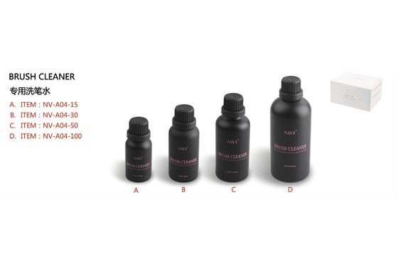 50ml زجاجة أكريليكيّ مسمار فرشاة يزيل منظف أكريليك/هلام بقية