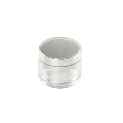 العرف اللون الكامل مسمار الطلاء الفن الأشعة فوق البنفسجية هلام 15ML مع جولة الفضة زجاجة 3 ألوان