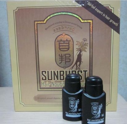 Real result sunburst hair growth 6 in1 shou bang Additional Hair Dense hair liquid