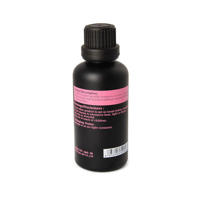 50ml زجاجة أكريليكيّ مسمار فرشاة يزيل منظف أكريليك/هلام بقية