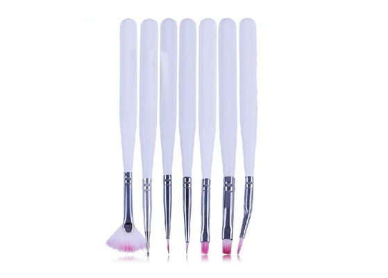 Professional Fine Thin Nail Art Brush , 7 Piece Coloured Gel Nail Art Pen At Home